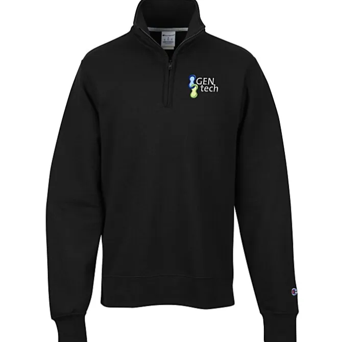 Champion PowerBlend 1/4-Zip Sweatshirt - Embroidered