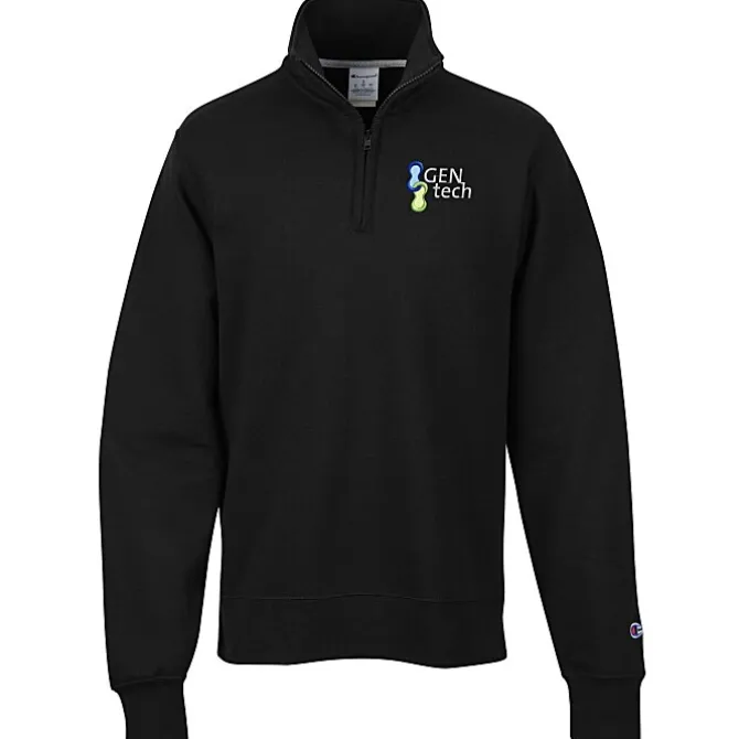 Champion PowerBlend 1/4-Zip Sweatshirt - Embroidered