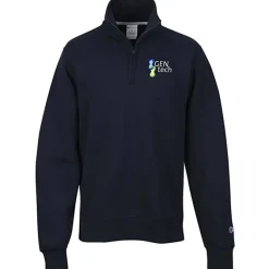Champion PowerBlend 1/4-Zip Sweatshirt - Embroidered