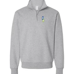 Champion PowerBlend 1/4-Zip Sweatshirt - Embroidered