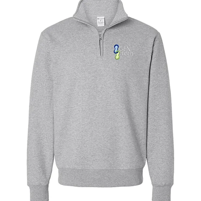 Champion PowerBlend 1/4-Zip Sweatshirt - Embroidered