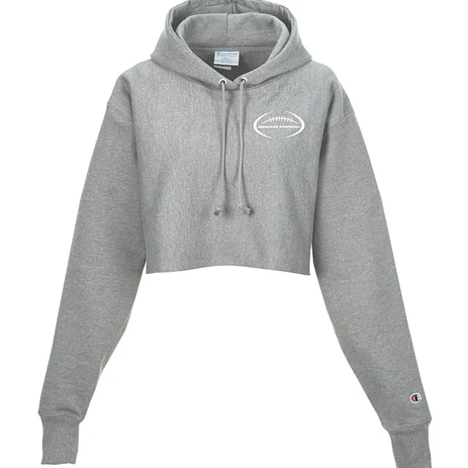 Champion Reverse Weave Cropped Hoodie - Ladies' - Screen