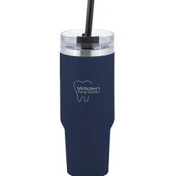 Charger Vacuum Tumbler - 40 oz - Laser Engraved