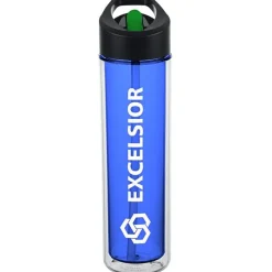 Chiller Insulated Bottle with Two-Tone Flip Straw Lid - 16 oz