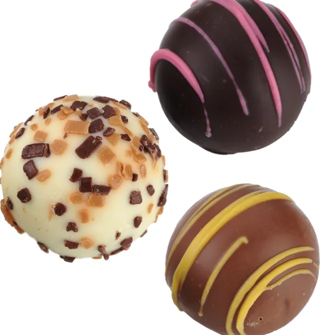 Chocolate Heart Box with Truffles - Silver Box