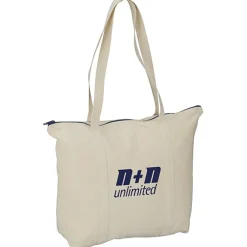 Chroma Zip 10-ounce Cotton Tote - 15 inches x 17 1/2 inches