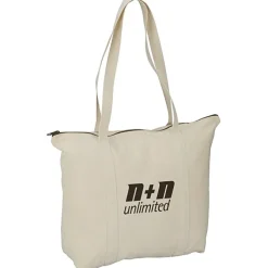 Chroma Zip 10-ounce Cotton Tote - 15 inches x 17 1/2 inches