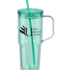 Clair Acrylic Mug with Straw - 30 oz