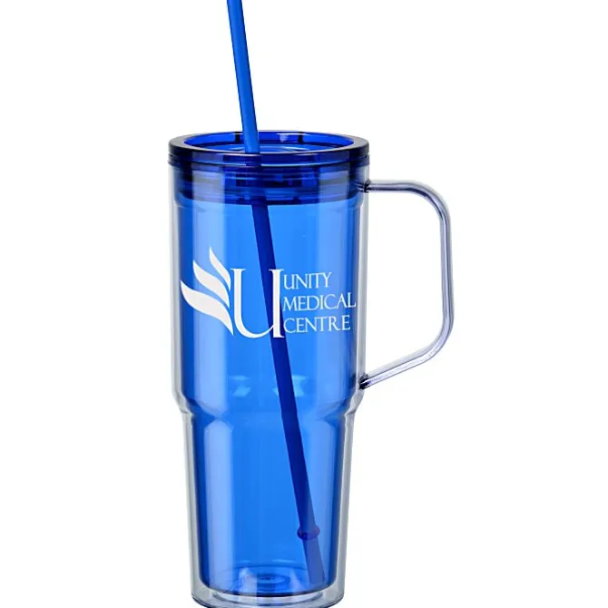 Clair Acrylic Mug with Straw - 30 oz
