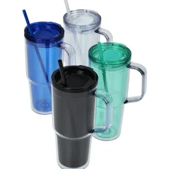 Clair Acrylic Mug with Straw - 30 oz - 24 hr