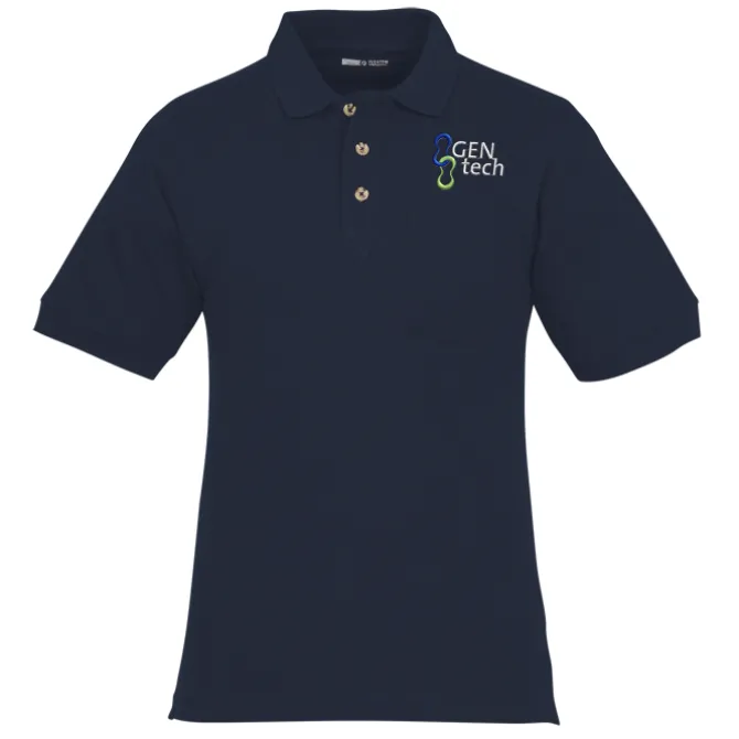 Classic Combed Cotton Pique Polo with Pocket