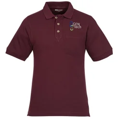 Classic Combed Cotton Pique Polo with Pocket