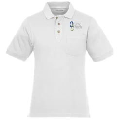 Classic Combed Cotton Pique Polo with Pocket