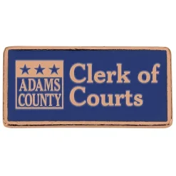 Classic Die Cast Lapel Pin - Rectangle