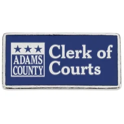 Classic Die Cast Lapel Pin - Rectangle