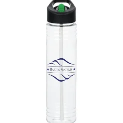 Clear Impact Adventure Bottle with Two-Tone Flip Straw Lid - 32 oz