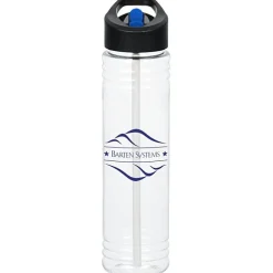 Clear Impact Adventure Bottle with Two-Tone Flip Straw Lid - 32 oz