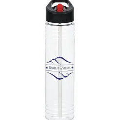 Clear Impact Adventure Bottle with Two-Tone Flip Straw Lid - 32 oz