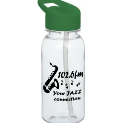 Clear Impact Cadet Bottle with Flip Straw Lid - 18 oz