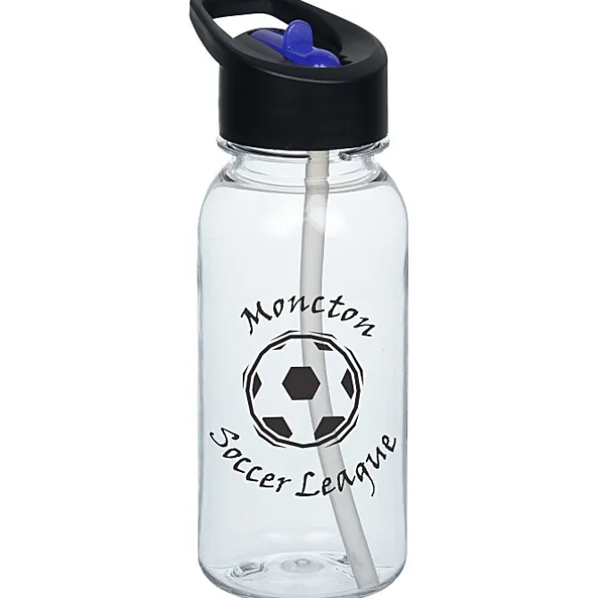 Clear Impact Cadet Bottle with Two-Tone Flip Straw Lid - 18 oz