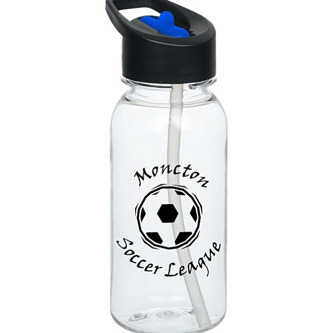 Clear Impact Cadet Bottle with Two-Tone Flip Straw Lid - 18 oz