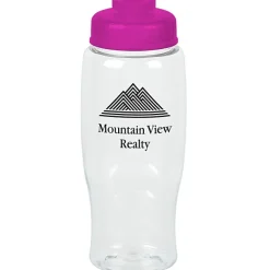 Clear Impact Comfort Grip Bottle with Flip Drink Lid - 27 oz.