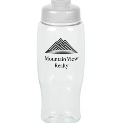 Clear Impact Comfort Grip Bottle with Flip Drink Lid - 27 oz.