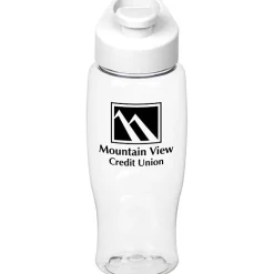 Clear Impact Comfort Grip Bottle with Flip Carry Lid - 27 oz.