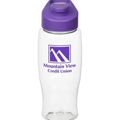 Clear Impact Comfort Grip Bottle with Flip Carry Lid - 27 oz.