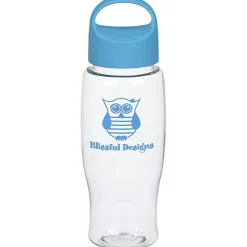 Clear Impact Comfort Grip Bottle with Oval Crest Lid - 27 oz.