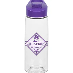 Clear Impact Flair Bottle with Flip Carry Lid - 26 oz