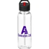 Clear Impact Outdoor Bottle with Two-Tone Flip Straw Lid - 24 oz