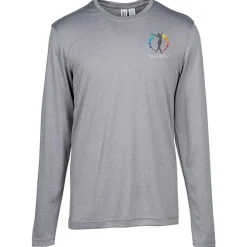 Clique Charge Active LS Tee - Men's - Embroidered