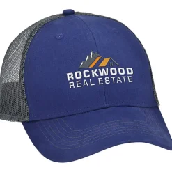 Colorblocked Twill Meshback Cap
