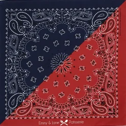 Colorblock Paisley Bandana - 22 inches x 22 inches