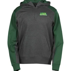 Colorblock Performance Heather Fleece 1/4-Zip Hoodie - Embroidered