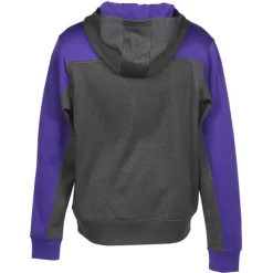 Colorblock Performance Heather Fleece 1/4-Zip Hoodie - Embroidered