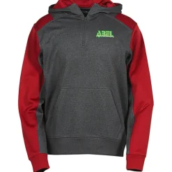 Colorblock Performance Heather Fleece 1/4-Zip Hoodie - Embroidered