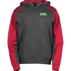 Colorblock Performance Heather Fleece 1/4-Zip Hoodie - Embroidered
