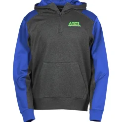 Colorblock Performance Heather Fleece 1/4-Zip Hoodie - Embroidered