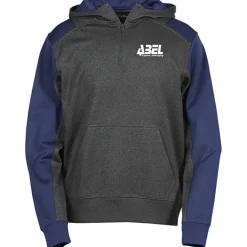 Colorblock Performance Heather Fleece 1/4-Zip Hoodie - Screen