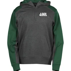 Colorblock Performance Heather Fleece 1/4-Zip Hoodie - Screen