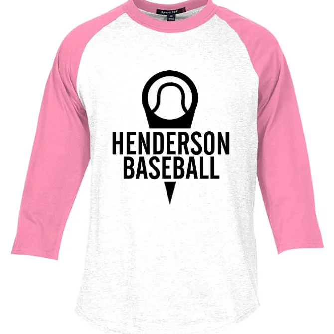 Colorblock 3/4 Sleeve Cotton Baseball T-Shirt