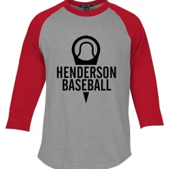 Colorblock 3/4 Sleeve Cotton Baseball T-Shirt