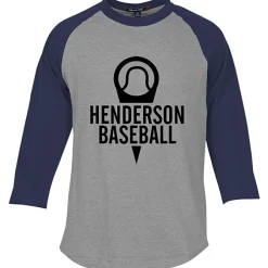 Colorblock 3/4 Sleeve Cotton Baseball T-Shirt