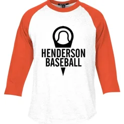 Colorblock 3/4 Sleeve Cotton Baseball T-Shirt