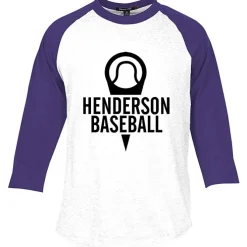 Colorblock 3/4 Sleeve Cotton Baseball T-Shirt