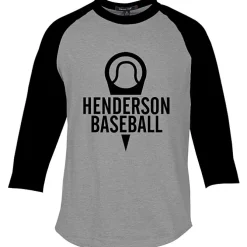Colorblock 3/4 Sleeve Cotton Baseball T-Shirt