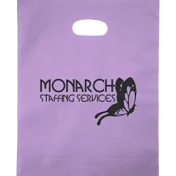 Colored Frosted Die-Cut Convention Bag - 15 inches x 12 inches