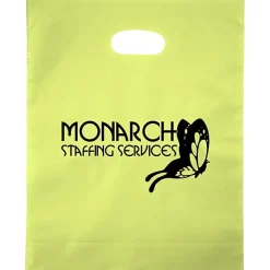 Colored Frosted Die-Cut Convention Bag - 15 inches x 12 inches